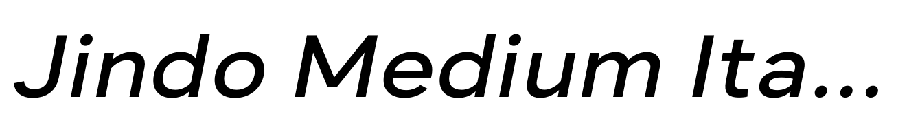 Jindo Medium Italic